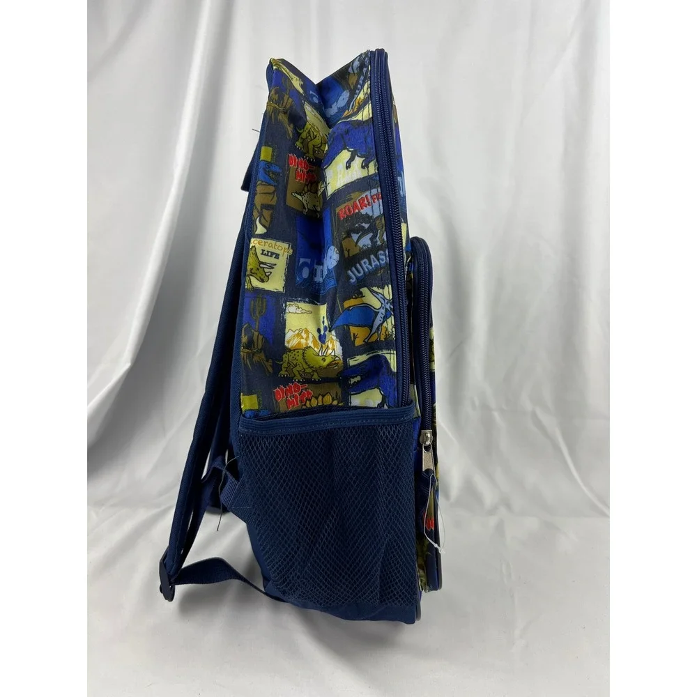 Wonder Nation Backpack Kids One Size Greetings From Jurassic Navy Dinosaur NWT